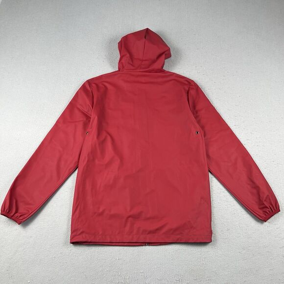 Rains Base Jacket Men’s XXS/XS Red Full Zip Hooded Long Sleeve Waterproof - Picture 16 of 16